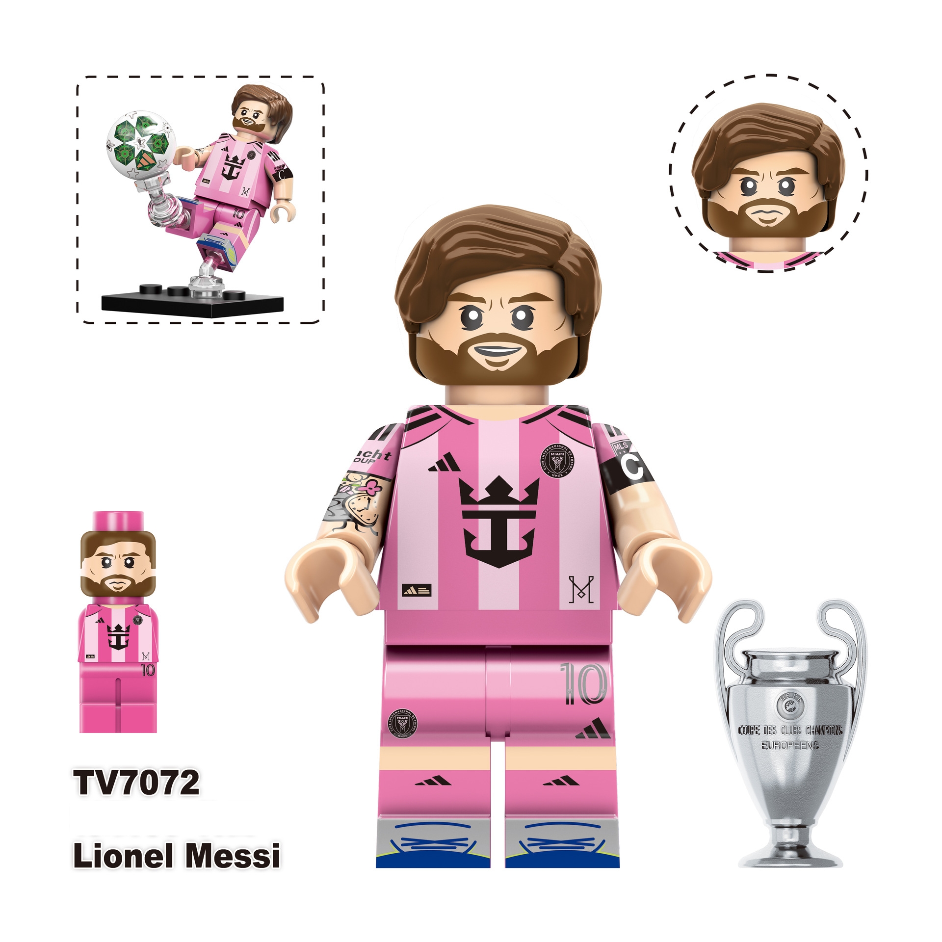 2026 World Cup Player Figure Building Blocks