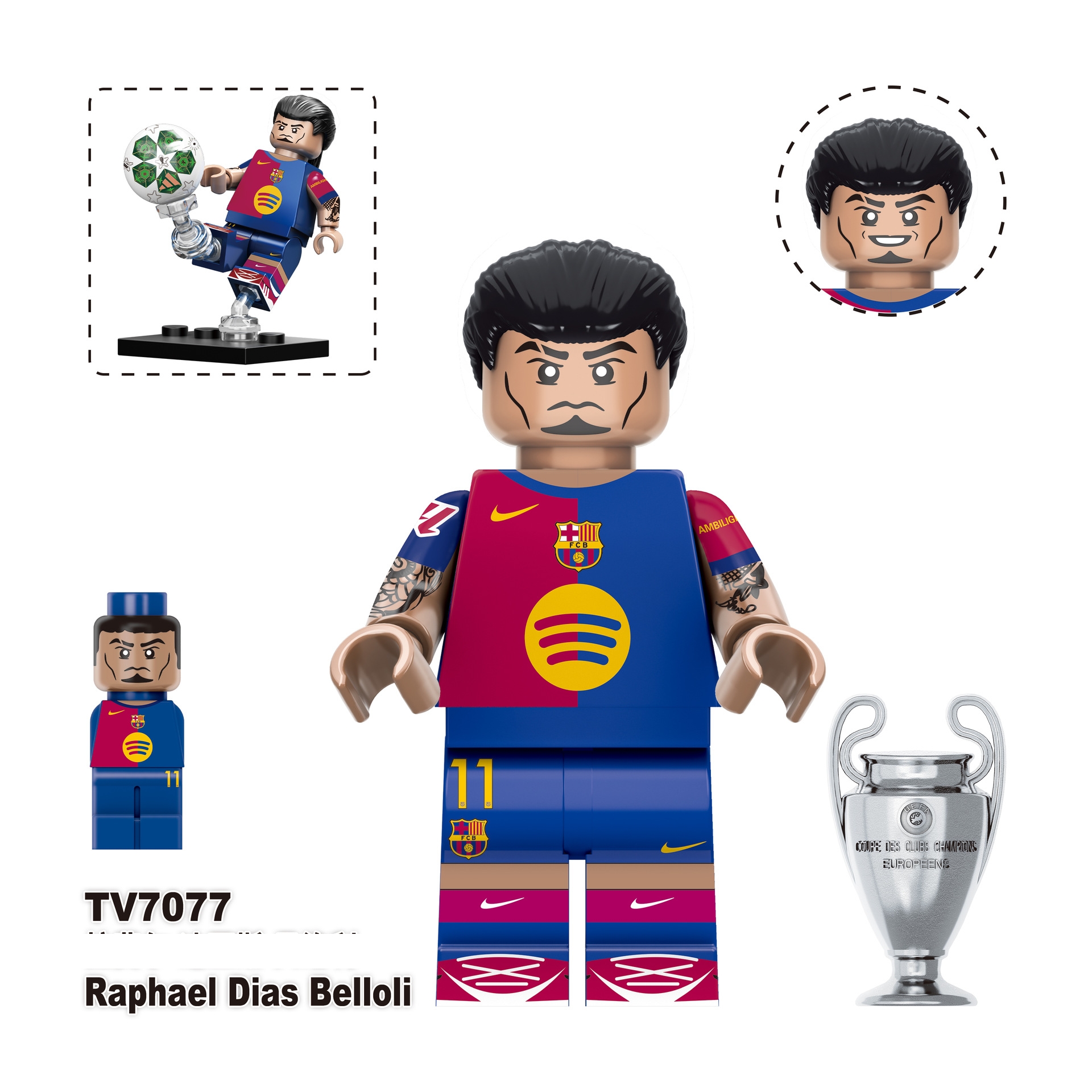 2026 World Cup Player Figure Building Blocks