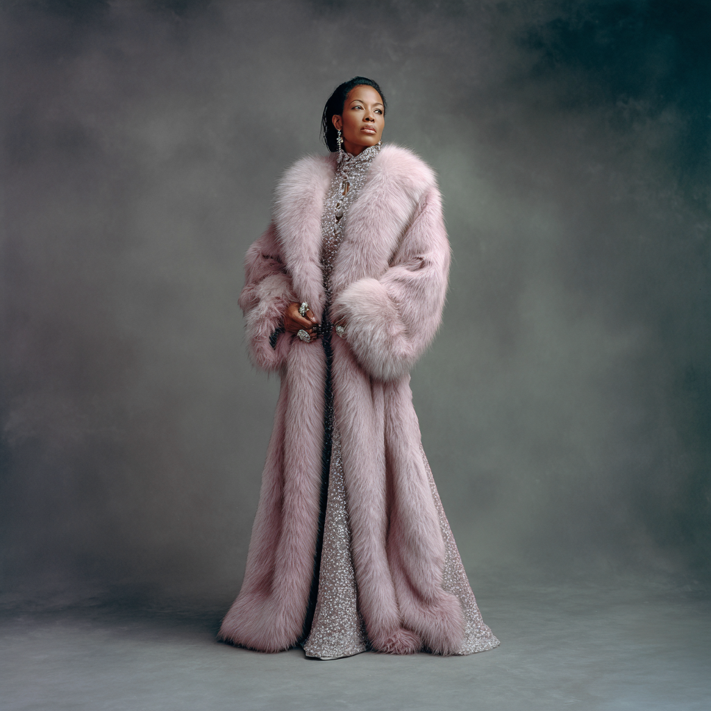 Damen Nerzmantel - Wintermantel - Nerz - Rosa - Lang - Einheitsgröße-Craftuse