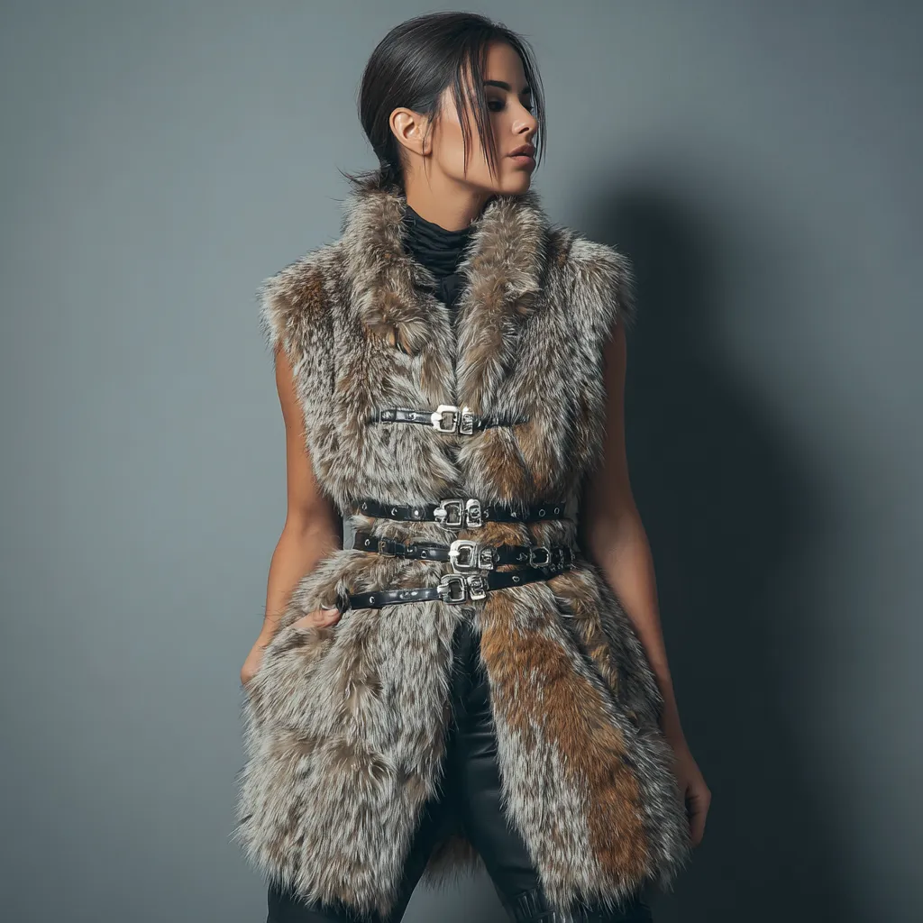 Damen Nerzmantel-Craftuse