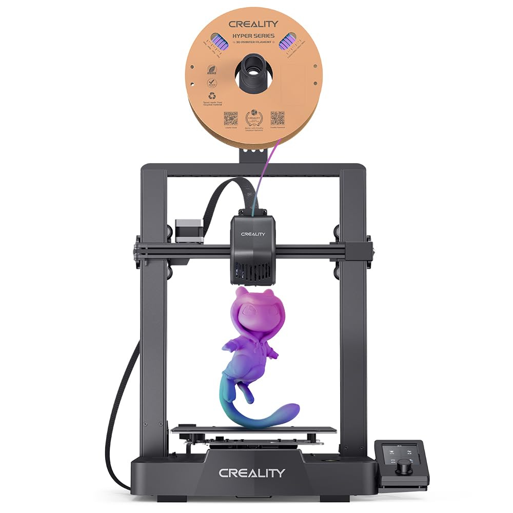 Creality Ender 3 V3 SE 3D Drucker, 250mm s Druckgeschwindigkeit 3D Drucker mit CR Touch Auto Leveling, Sprite Direct Extruder Dual Z - Achse und Y - Achse, Druckgröße 8.66 x 8.66 x 9.84in-Roomoli