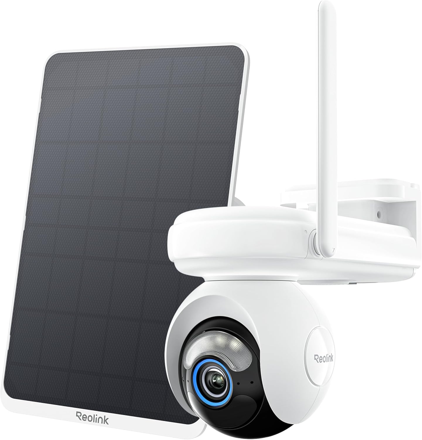 Reolink 4G LTE Überwachungskamera mit SIM Karte, 360 Grad Auto - Tracking, 20000mAh Akku, Voraufzeichnung, ColorX - Nachtsicht, 4MP PT LTE Kamera Outdoor ohne WLAN, KI Erkennung, Altas Go PT12W Solarpanel-Roomoli