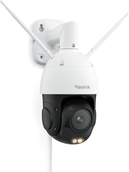 Reolink 4K 8MP Wi - Fi 6 Überwachungskamera Aussen, 2,4 5GHz WLAN Kamera Outdoor mit 5X Optischem Zoom, Auto - Tracking, 360 Grad Ansicht, 60m Vollfarb - Nachtsicht, 2 - Wege - Audio und AI - Erkennung, RLC - 823S1W-Roomoli
