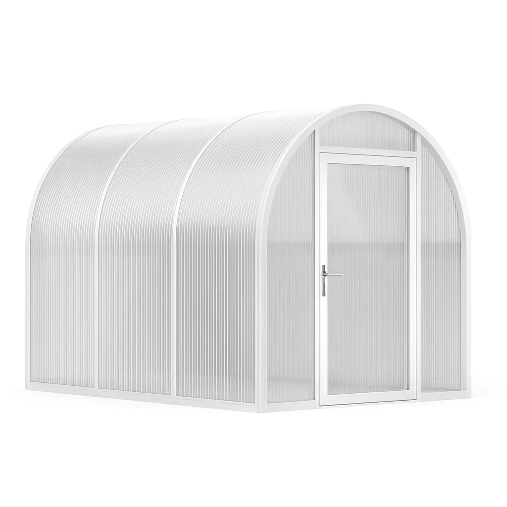 Serra da giardino in Alluminio con Policarbonato Trasparente 300×200×200 cm-Mobiliara