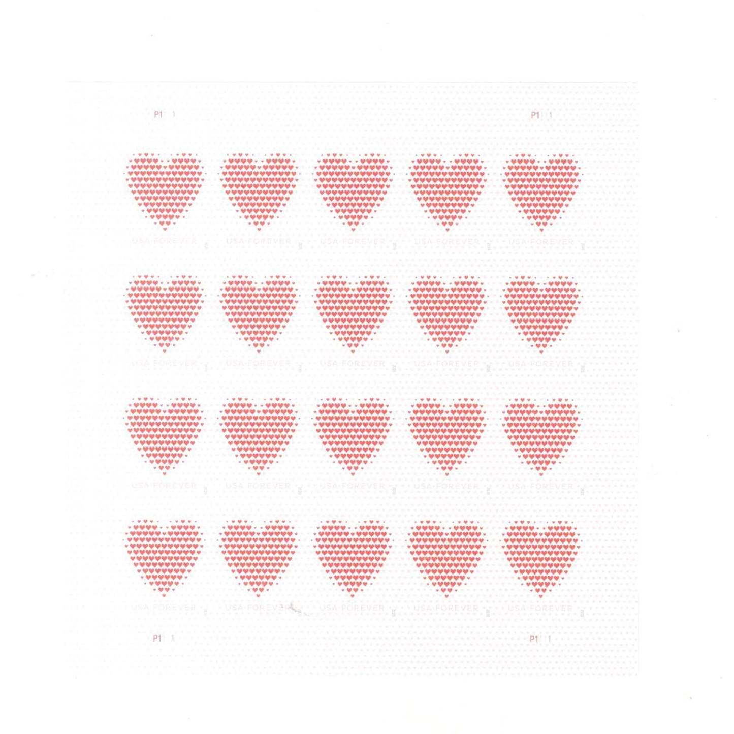 Made of Hearts Forever First Class Postage Stamps-ForeverStamps