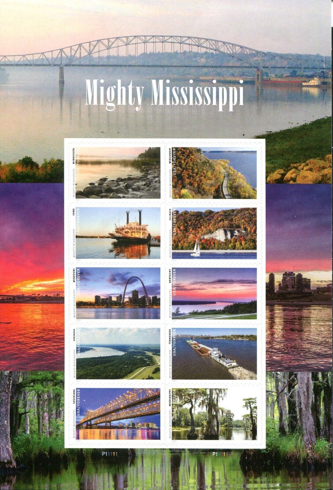 Mighty Mississippi Forever First Class Postage Stamps-ForeverStamps