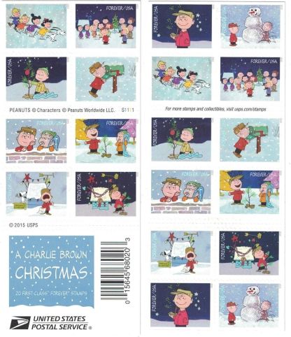 A Charlie Brown Christmas Forever First Class Postage Stamps-ForeverStamps