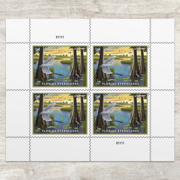 USPS 2023 Florida Everglades Priority Mail Postage Stamps-ForeverStamps