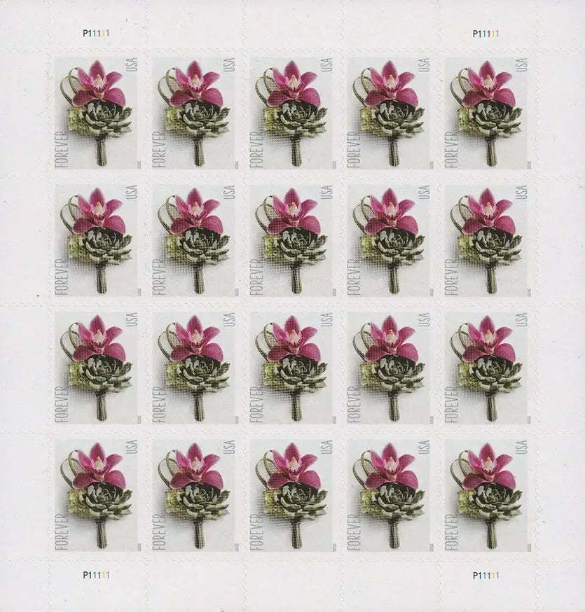 Contemporary Boutonniere Forever First Class Postage Stamps