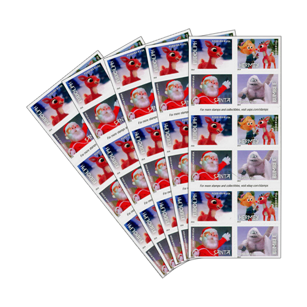 USPS First Class Forever Stamps – Rudolph the Red-Nosed Reindeer-ForeverStamps