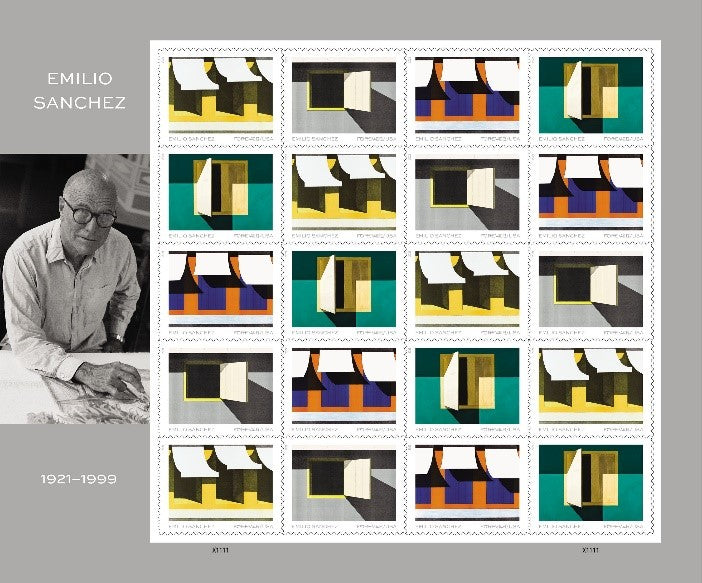 USPS Legendary Artist Emilio Sanchez Honored Forever Postage Stamps-ForeverStamps