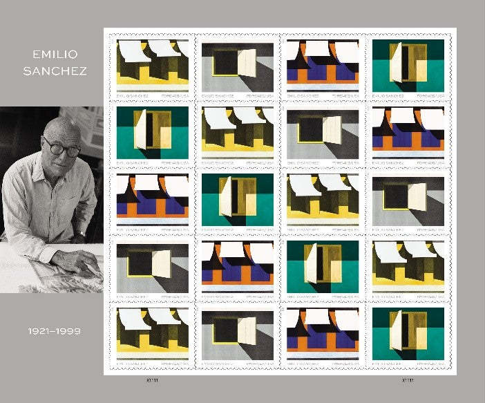 USPS Legendary Artist Emilio Sanchez Honored Forever Postage Stamps-ForeverStamps