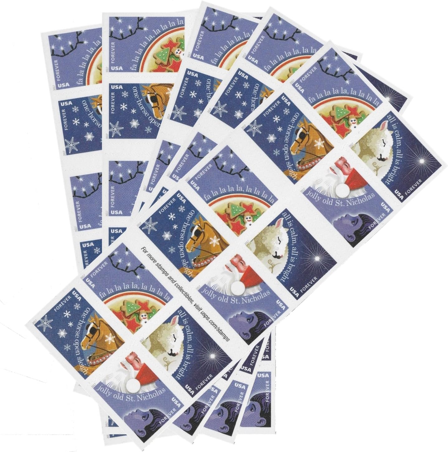 Christmas Carols Forever First Class Postage Stamps-ForeverStamps