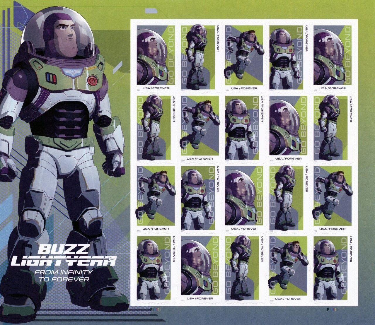 ‘Go Beyond’ Your Typical with Buzz Lightyear Forever First Class Postage Stamps-ForeverStamps
