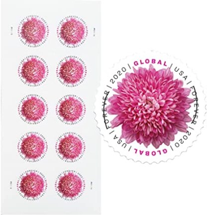 Global Chrysanthemum International First Class Forever US Postage Stamps image 0