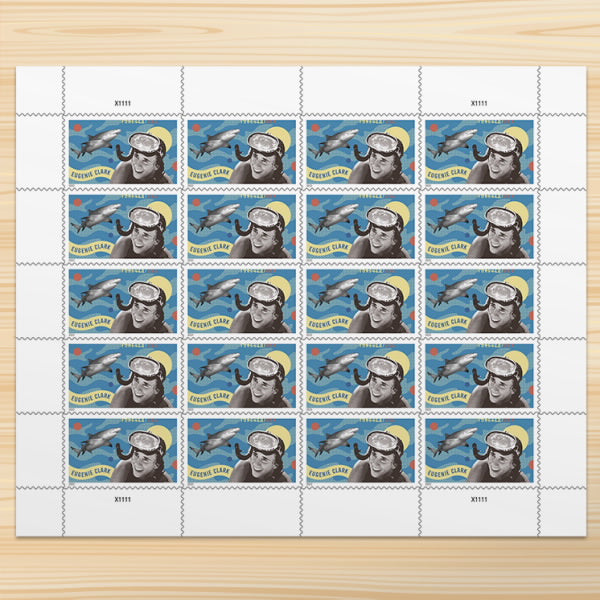 USPS Aquatic Scholar Eugenie Clark Forever First Class Postage Stamps-ForeverStamps