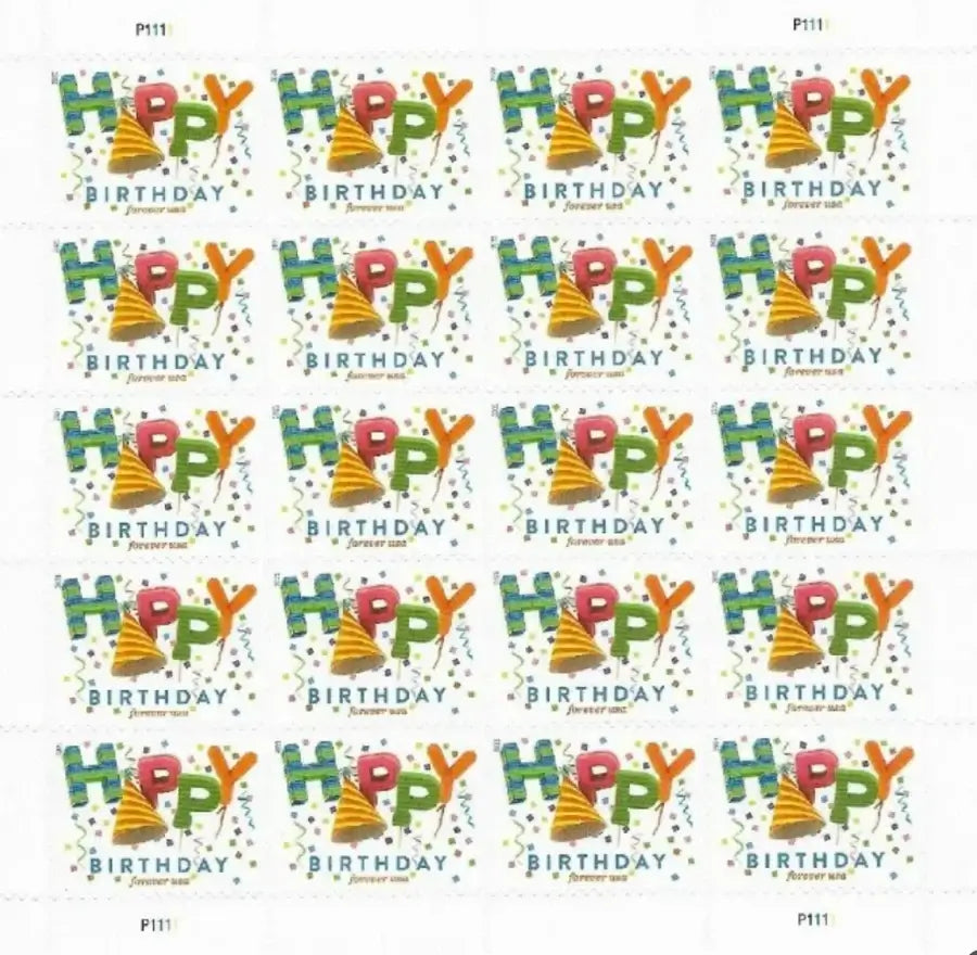 USPS Happy Birthday Forever First Class Postage Stamps-ForeverStamps