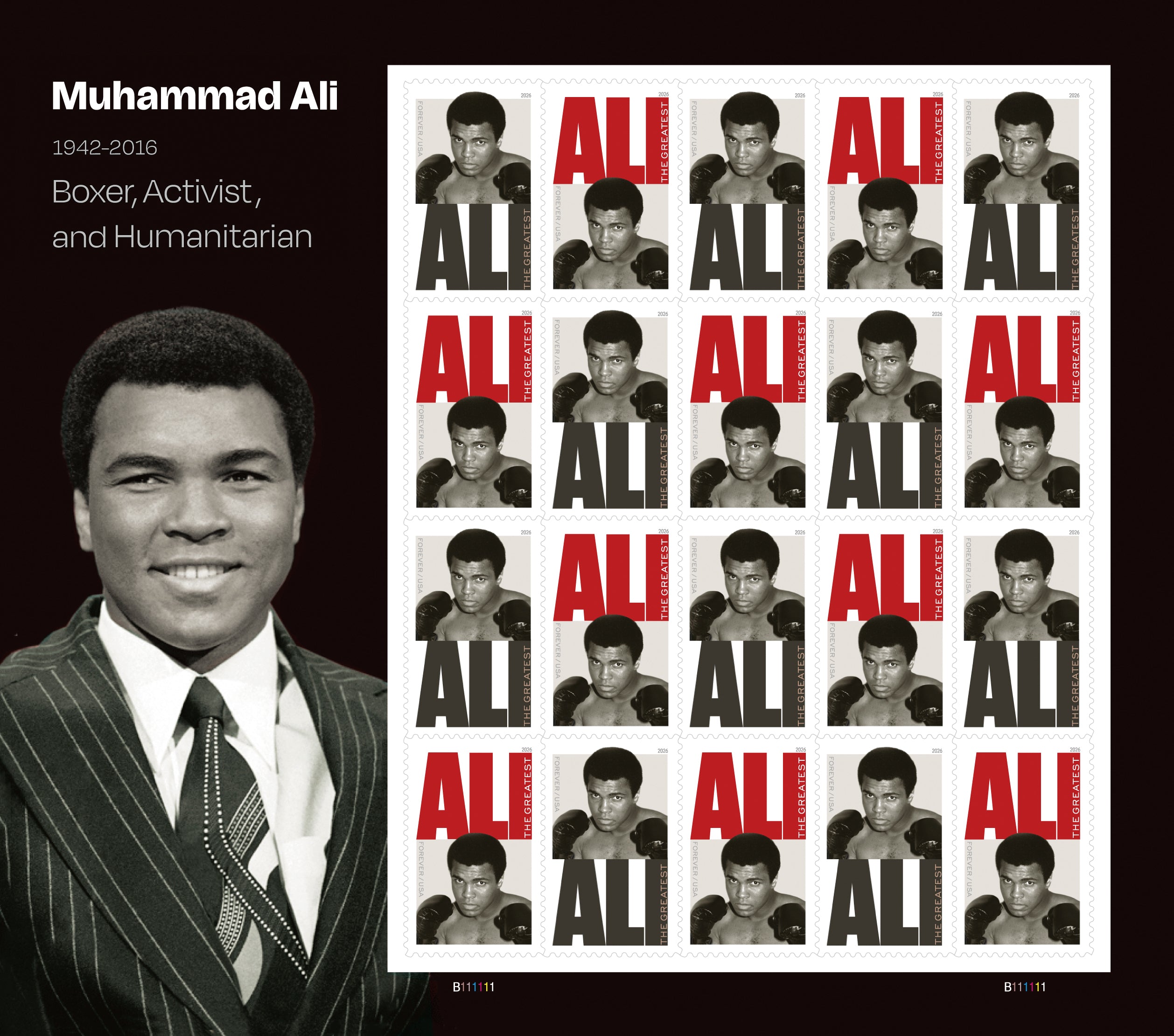 Muhammad Ali  Forever Postage Stamps USPS