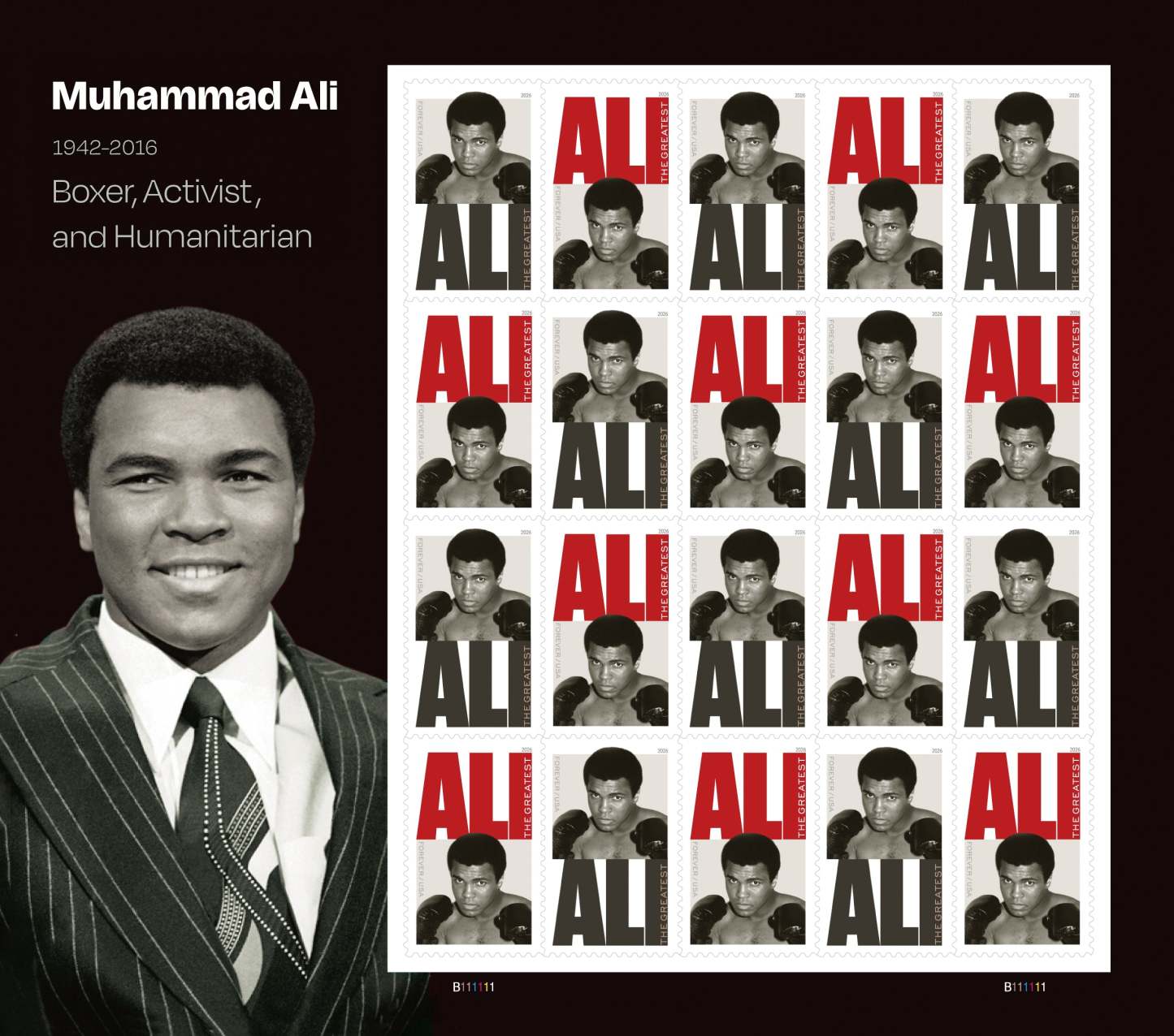 Muhammad Ali  Forever Postage Stamps USPS