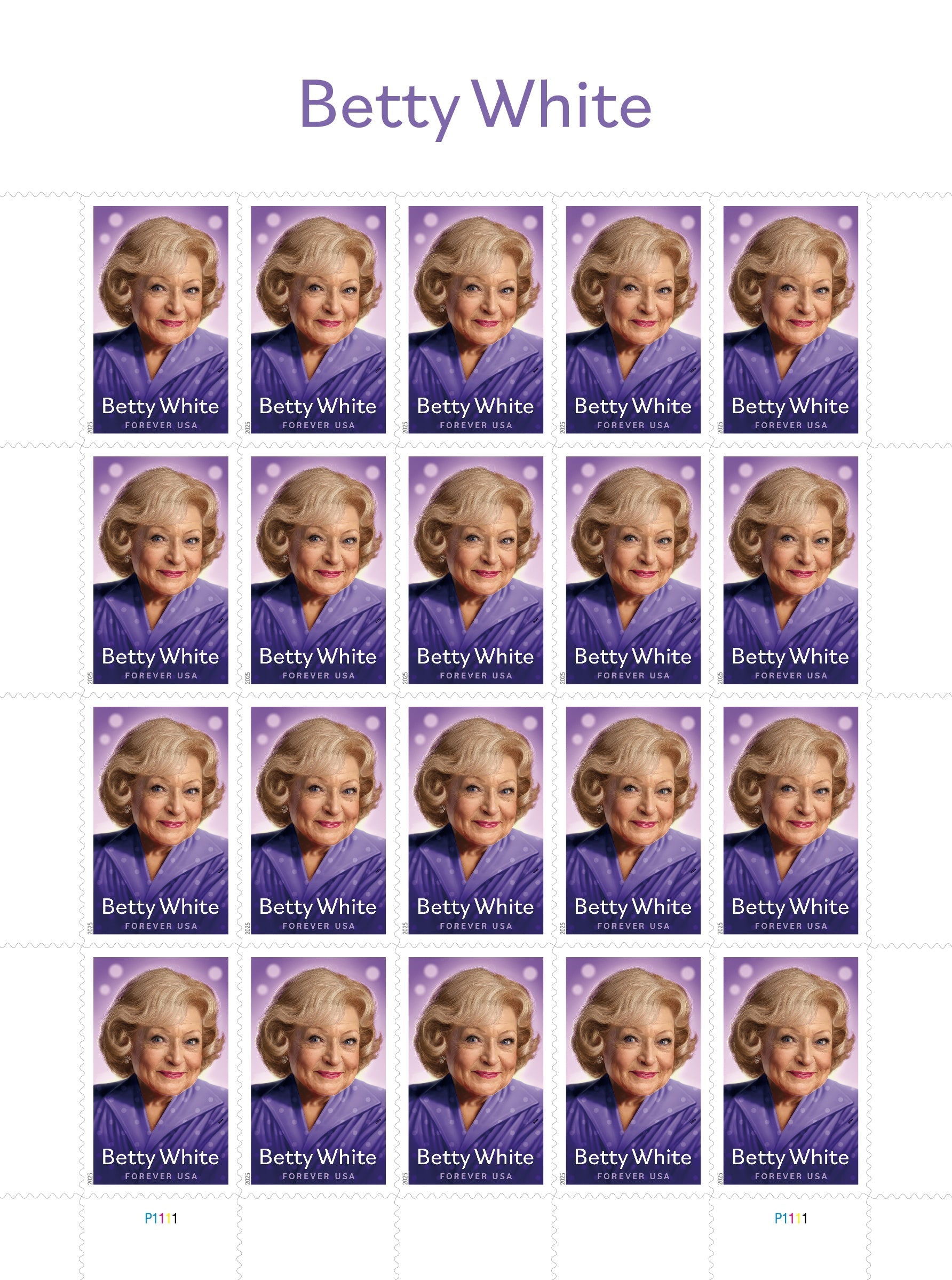 Betty White Forever Stamps-ForeverStamps