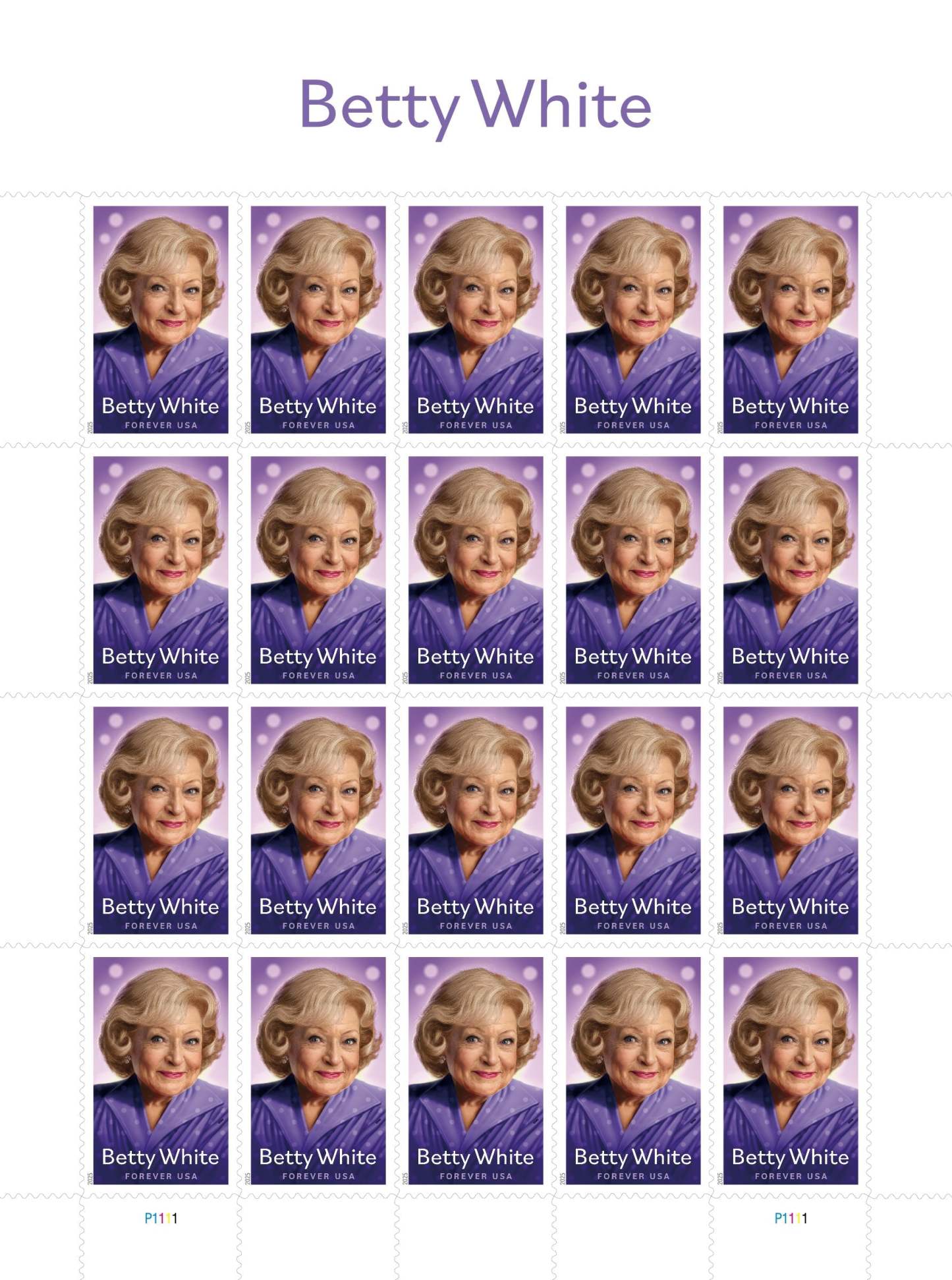 Betty White Forever Stamps-ForeverStamps