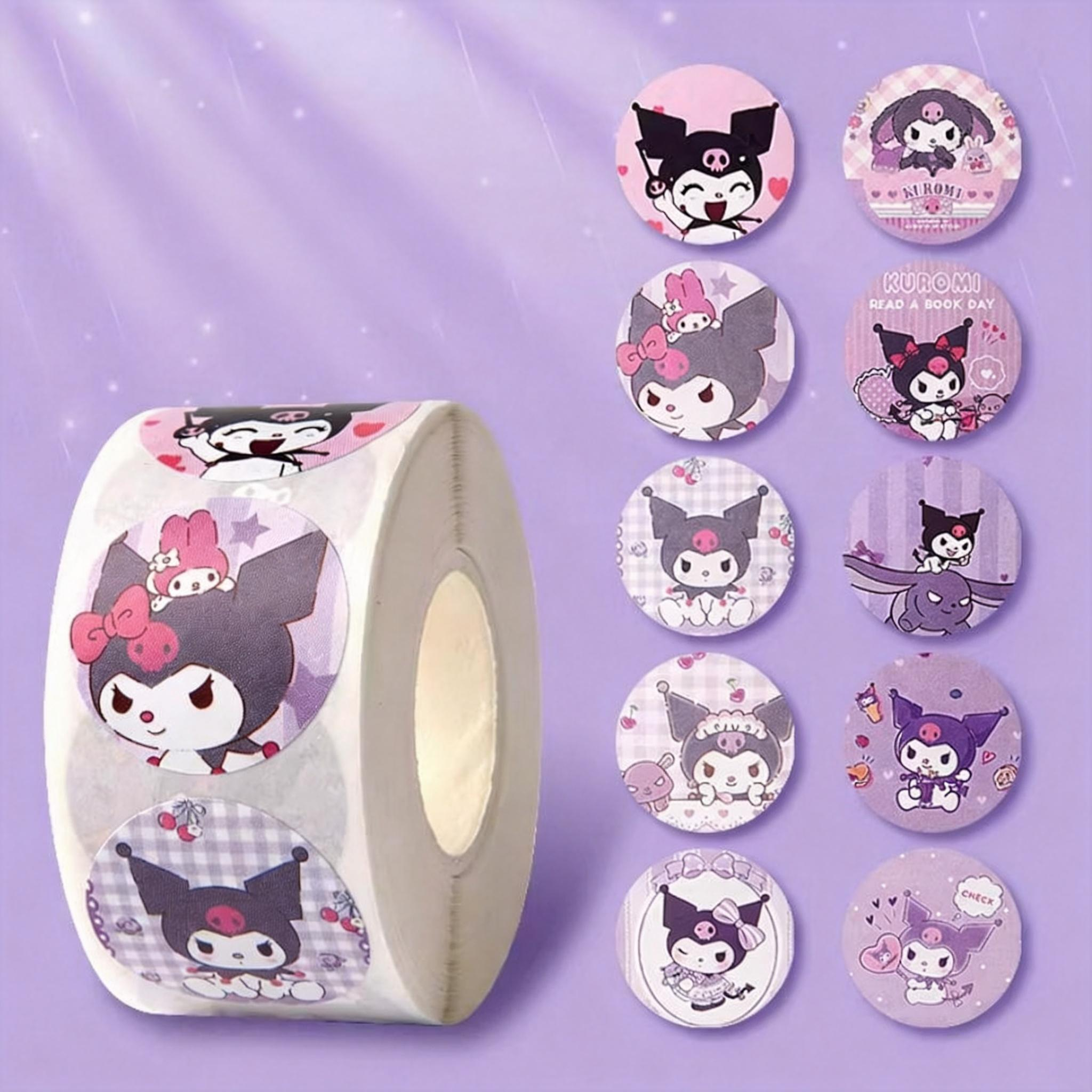 Kuromi Glitter Roll & Booklet – 200+ Punk-Cute Stickers-ForeverStamps