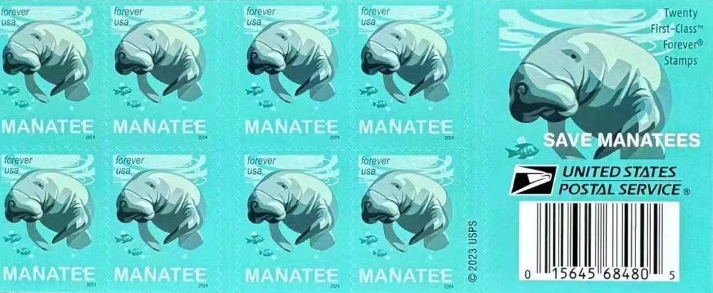 USPS Save Manatees Forever Stamps-ForeverStamps