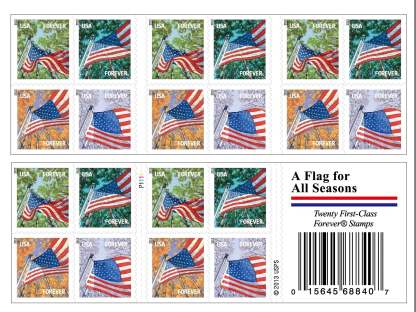 US All Season Flags Forever First Class Postage Stamps-ForeverStamps