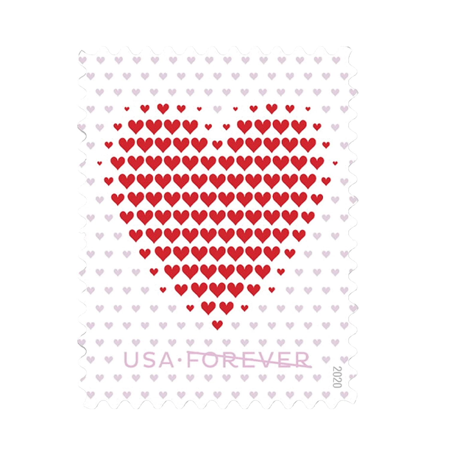 Made of Hearts Forever First Class Postage Stamps-ForeverStamps