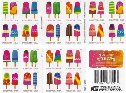 USPS Frozen Treats Forever First Class Postage Stamps-ForeverStamps