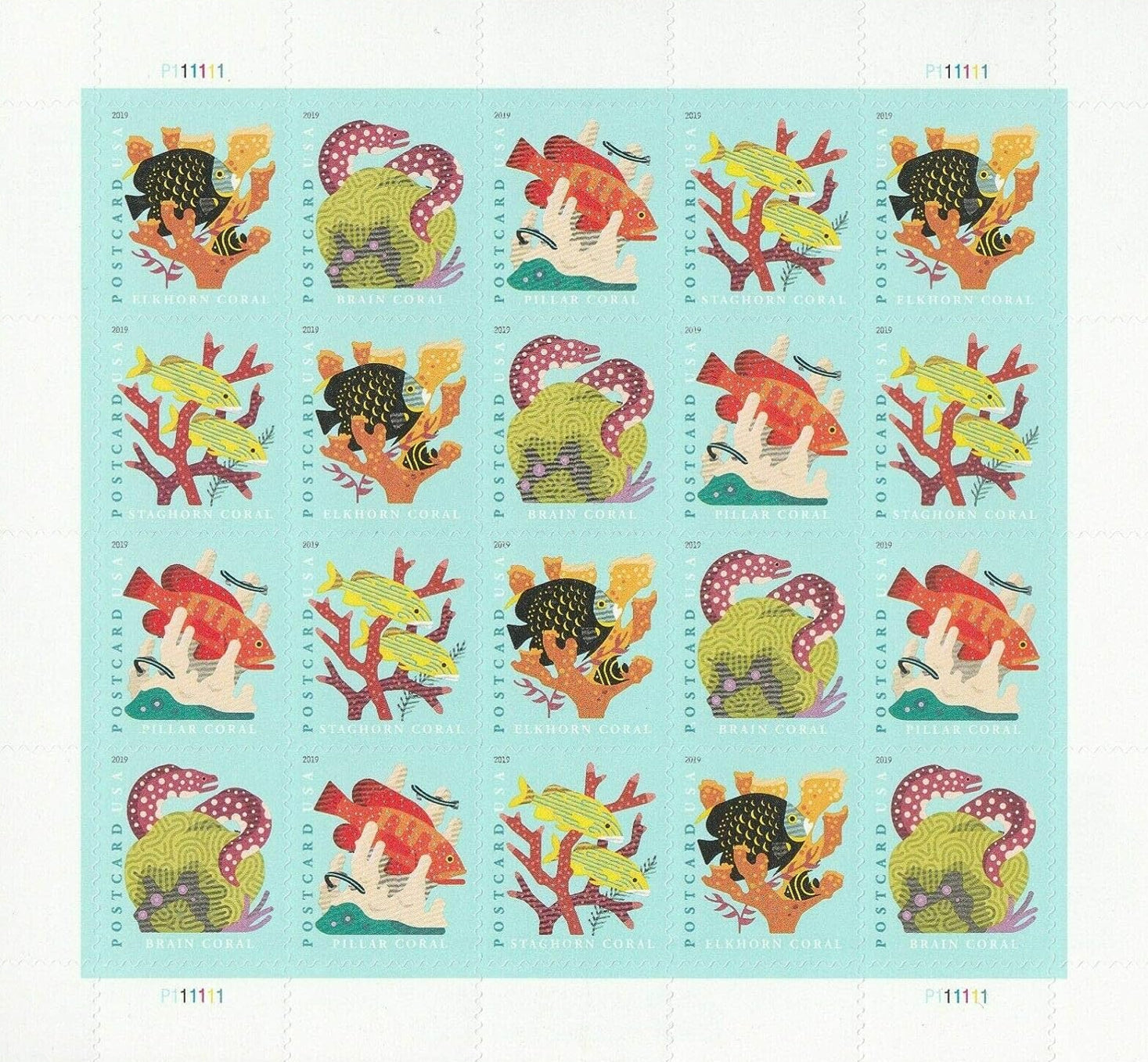 Coral Reefs Forever Postcard Stamps image 0