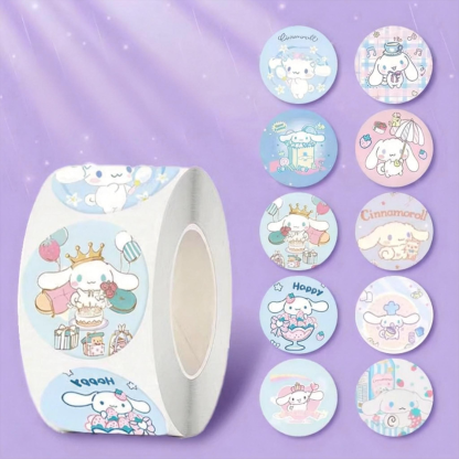 Cinnamoroll Cloud-Soft Sticker Roll & Booklet – 200+ Pastel Dream Decals-ForeverStamps