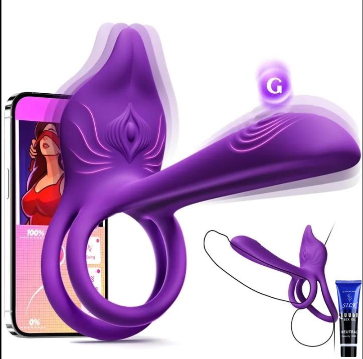 🏷 Enchanted Girl Luxe Smart Vibrating Ring – App-Controlled Pleasure for Couples 💫