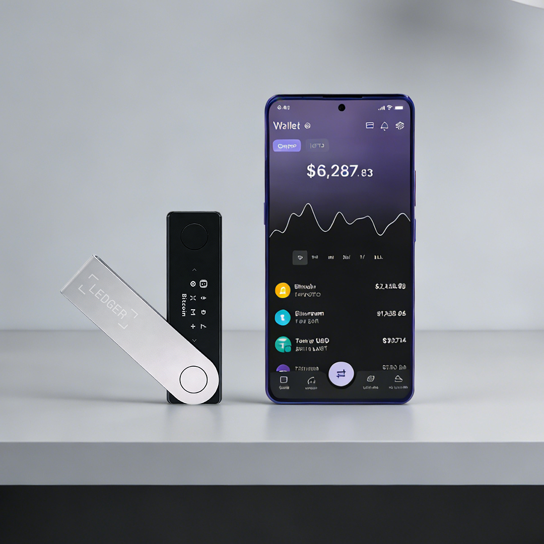 Ledger Nano X Cold Wallet | Bluetooth Hardware Wallet | Offline Storage for Crypto Assets | Securely Manage Bitcoin, Ethereum, and Various Digital Currencies