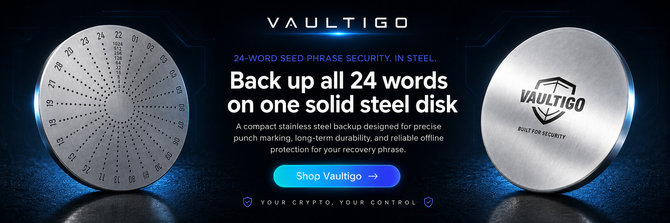 {"default":"bitcoin, cryptocurrency, crypto, seed phrase storage, seed phrase, cold storage, bitcoin wallet, vaultigo, best crypto wallet, crypto wallet, ledger, tangem, digital vault, cold wallet, titanium, bitcoin storage, hardware wallet"}
