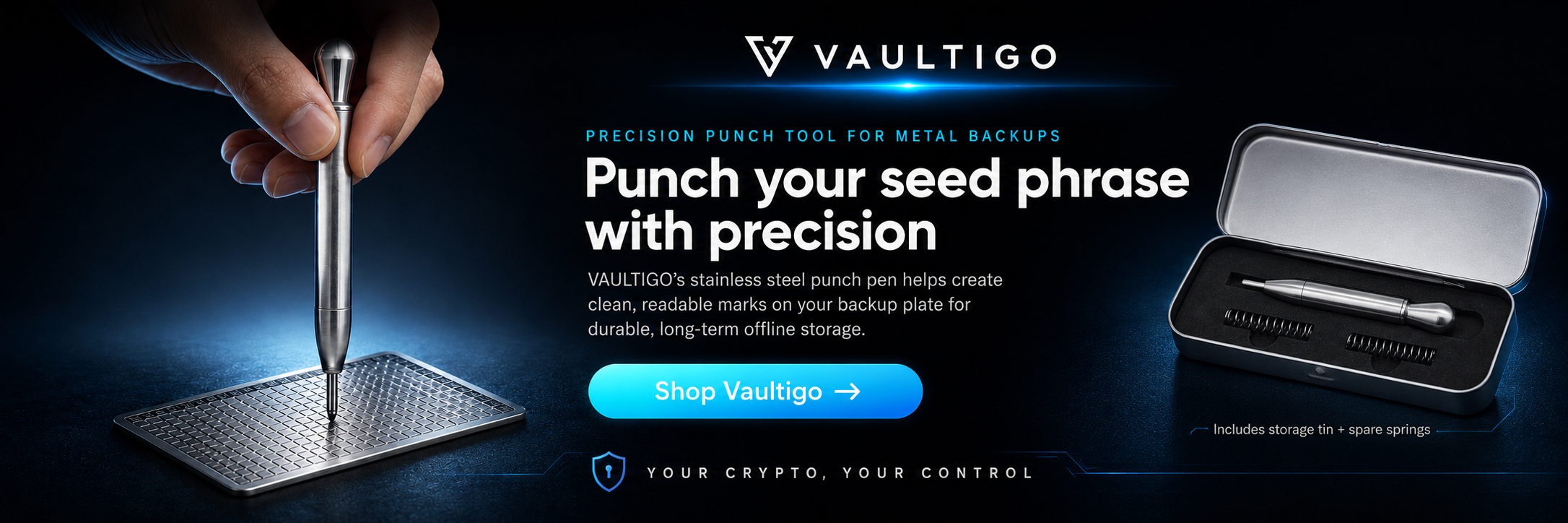 {"default":"bitcoin, cryptocurrency, crypto, seed phrase storage, seed phrase, cold storage, bitcoin wallet, vaultigo, best crypto wallet, crypto wallet, ledger, tangem, digital vault, cold wallet, titanium, bitcoin storage, hardware wallet"}
