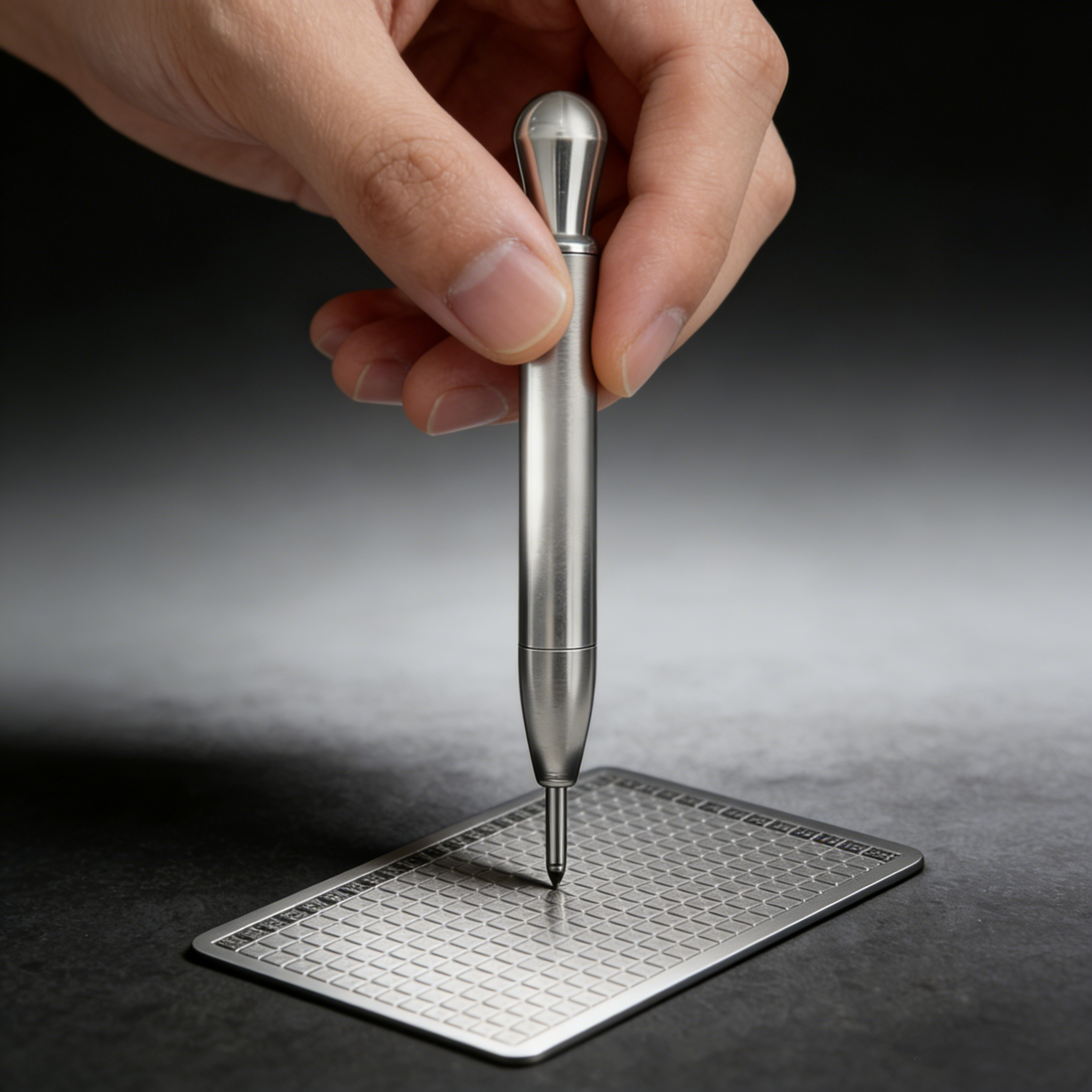 304 Stainless Steel Manual Center Punch Tool (Tungsten Steel Tip)