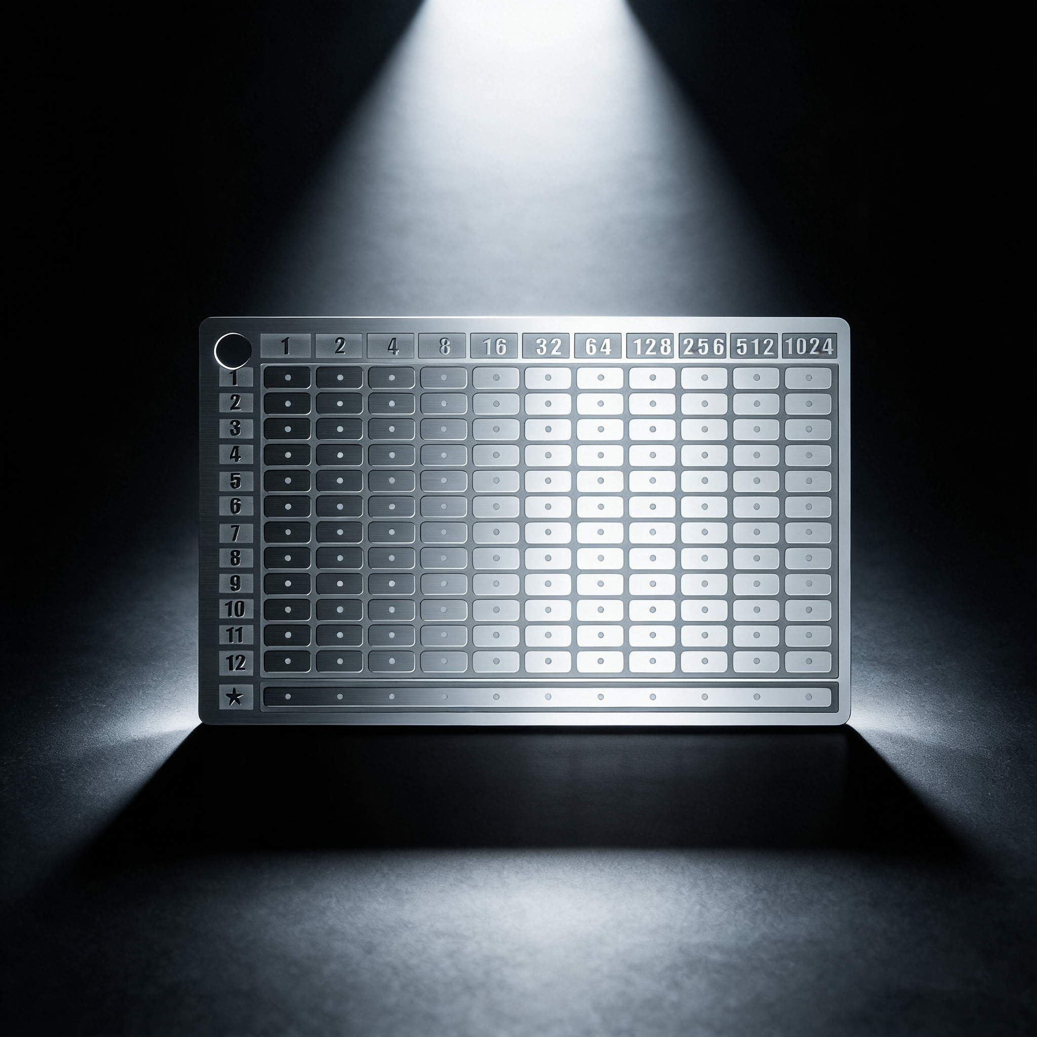 Titanium Mini Rectangle Seed Phrase Backup Plate