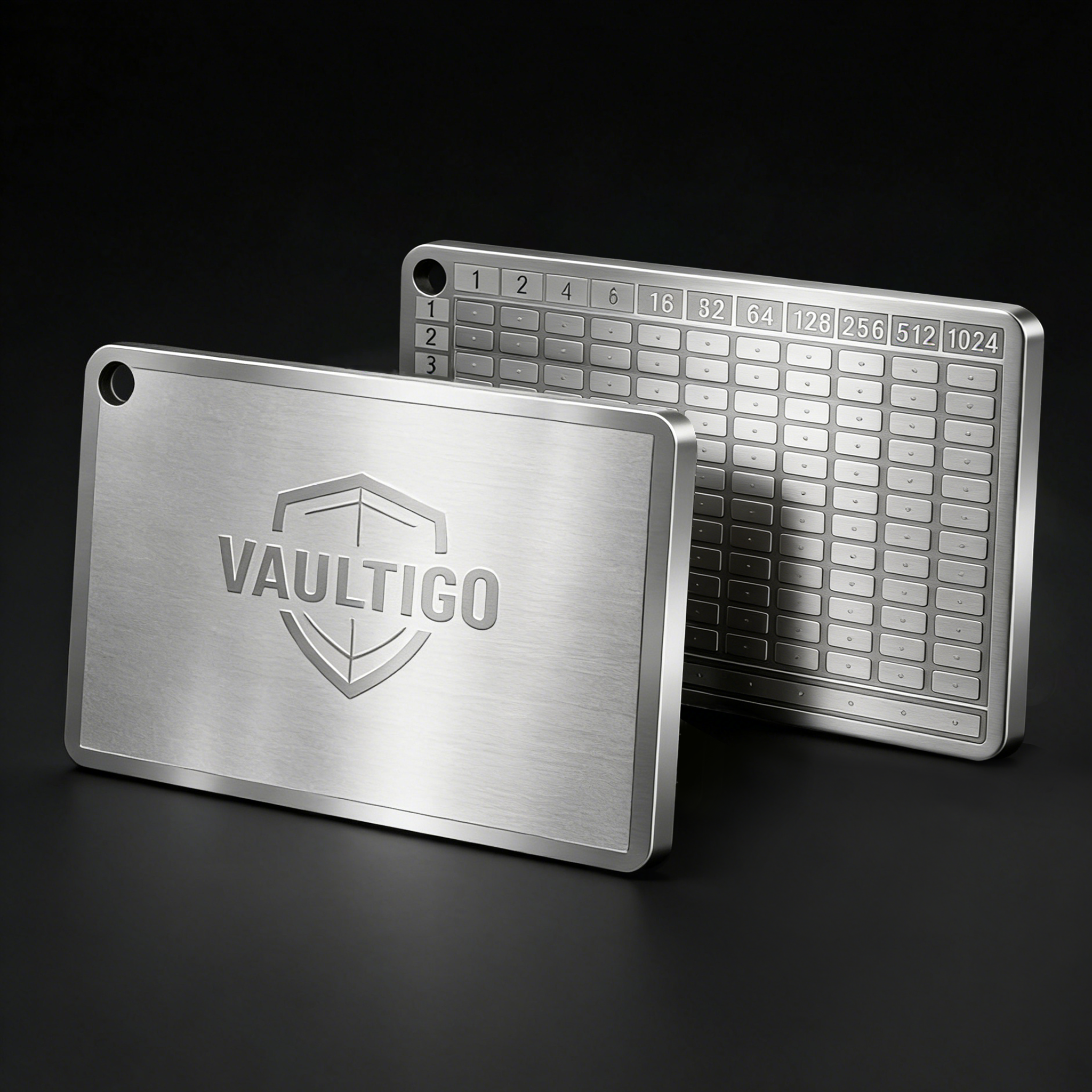 Titanium Mini Rectangle Seed Phrase Backup Plate