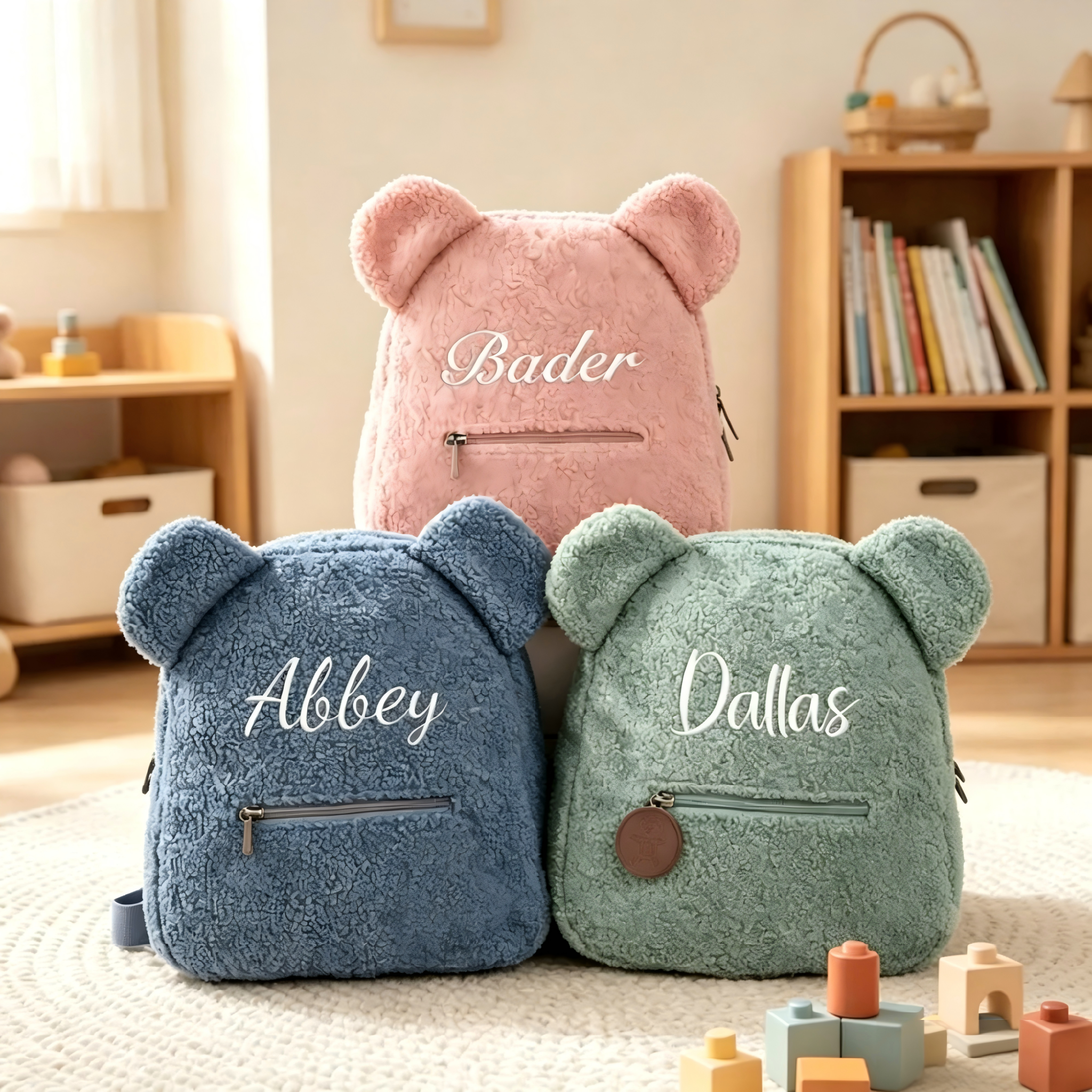 Personalized Teddy Bear Toddler Backpack