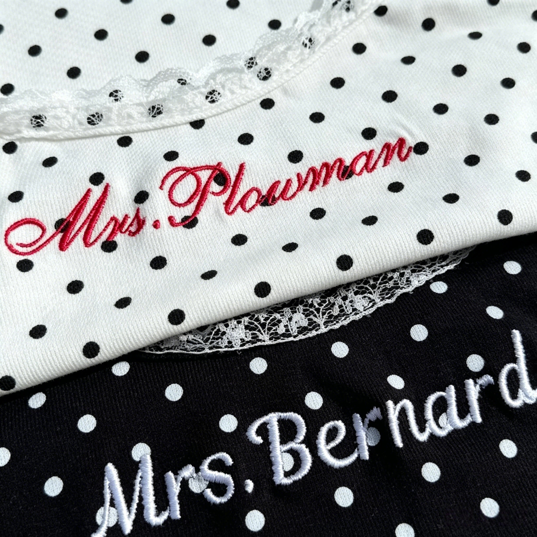 Personalized Embroidered Lace Tank Top