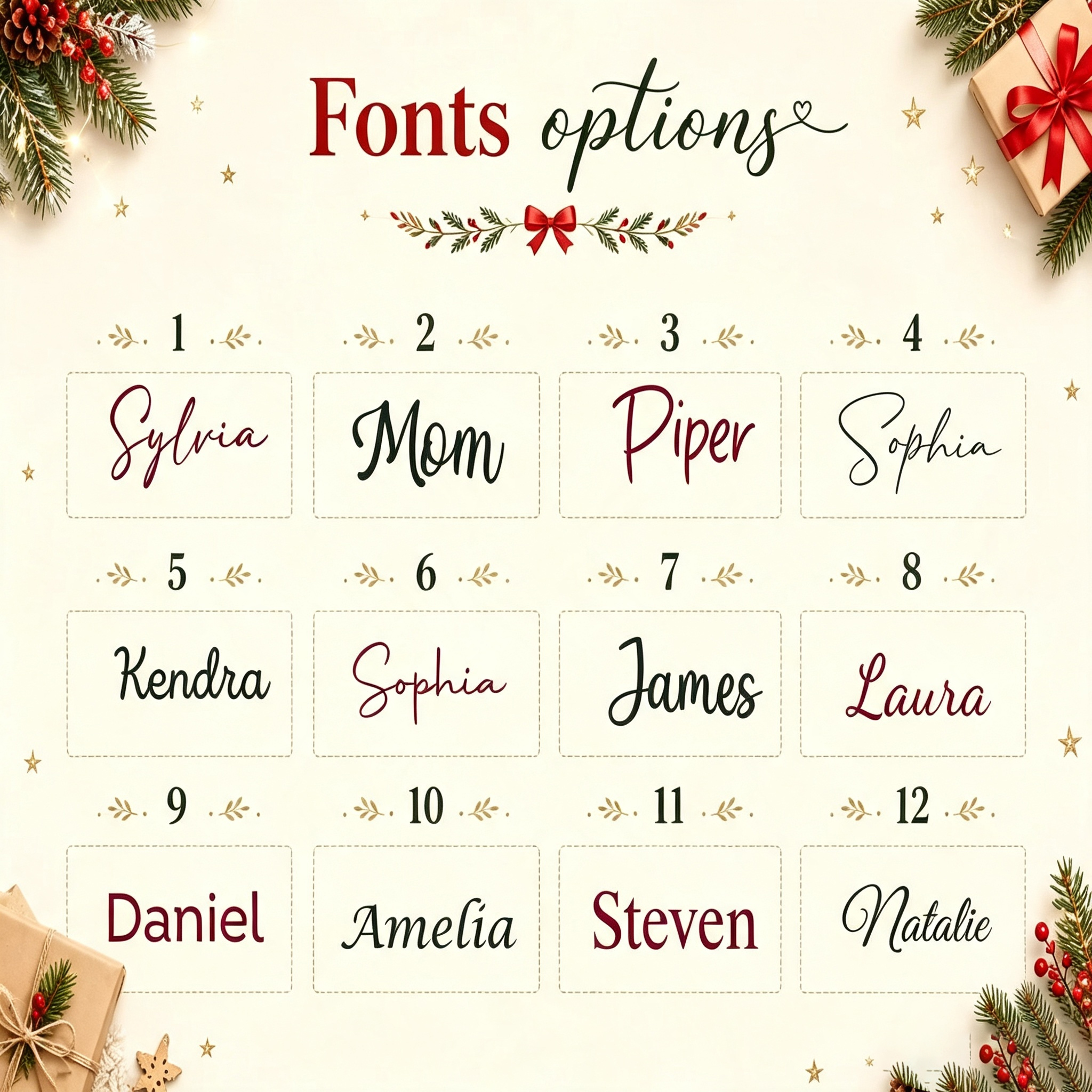 2026 Personalized Christmas Stockings, Xmas Embriodered Family Name Knit Holiday Stockings Gift