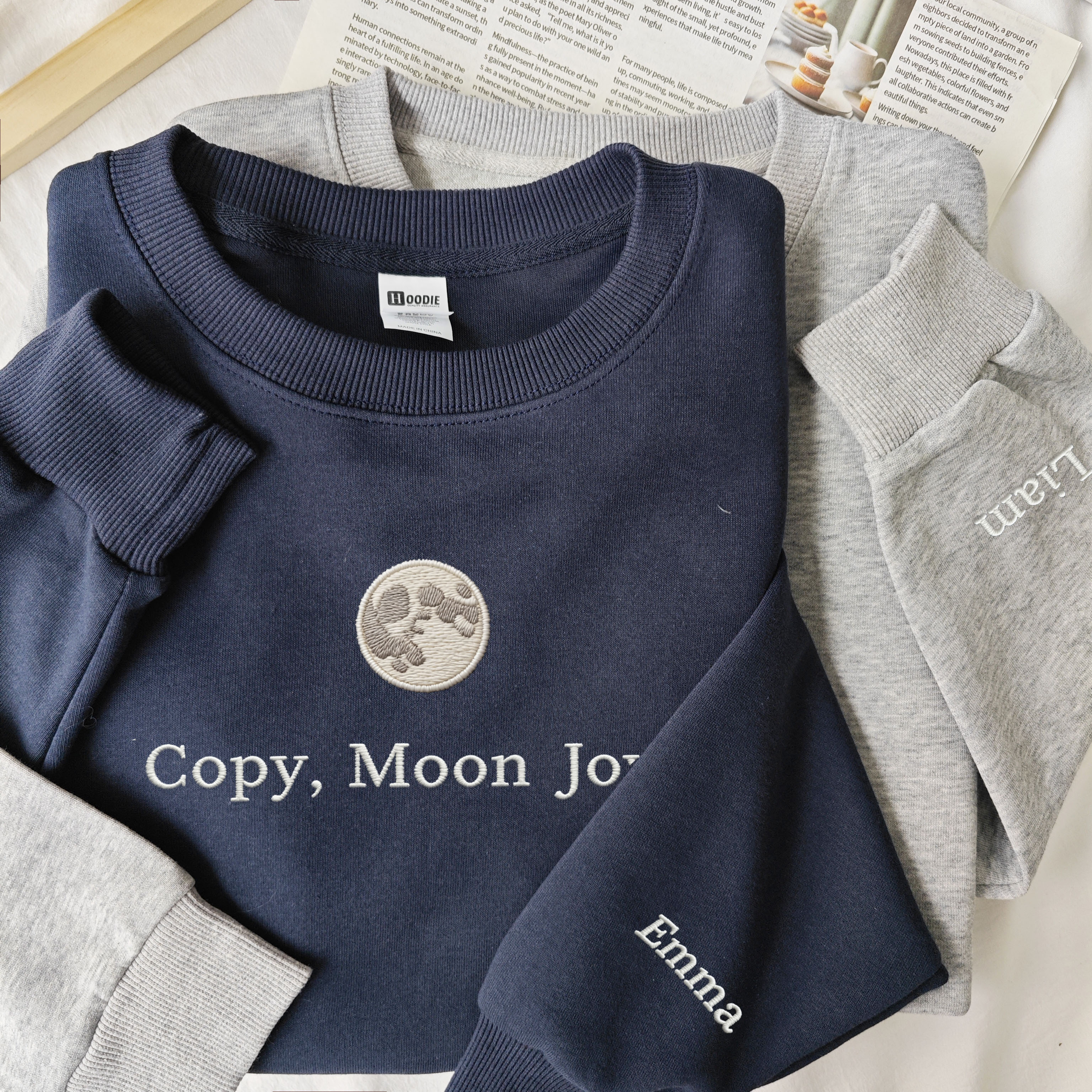 Moon pattern sweatshirt