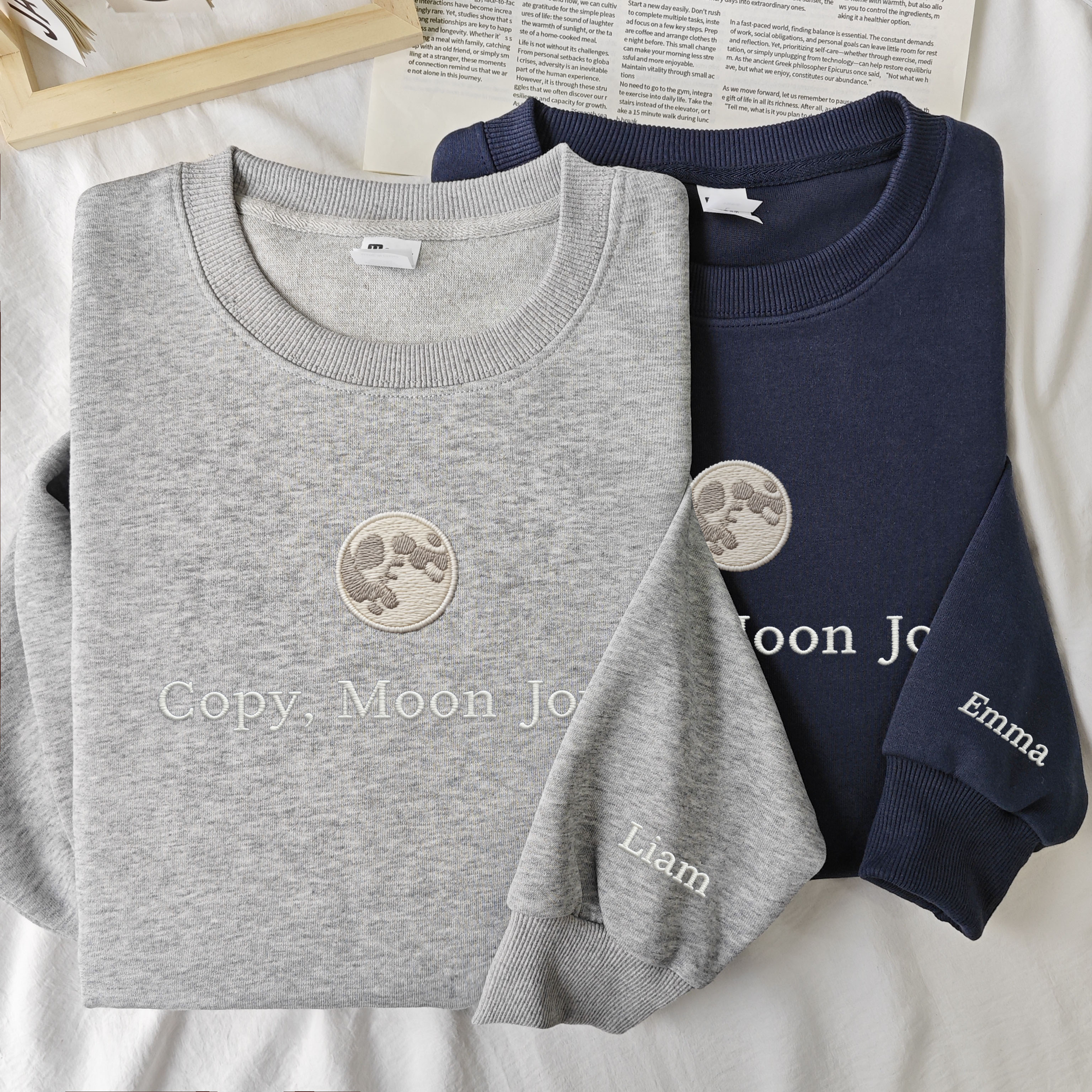 Moon pattern sweatshirt