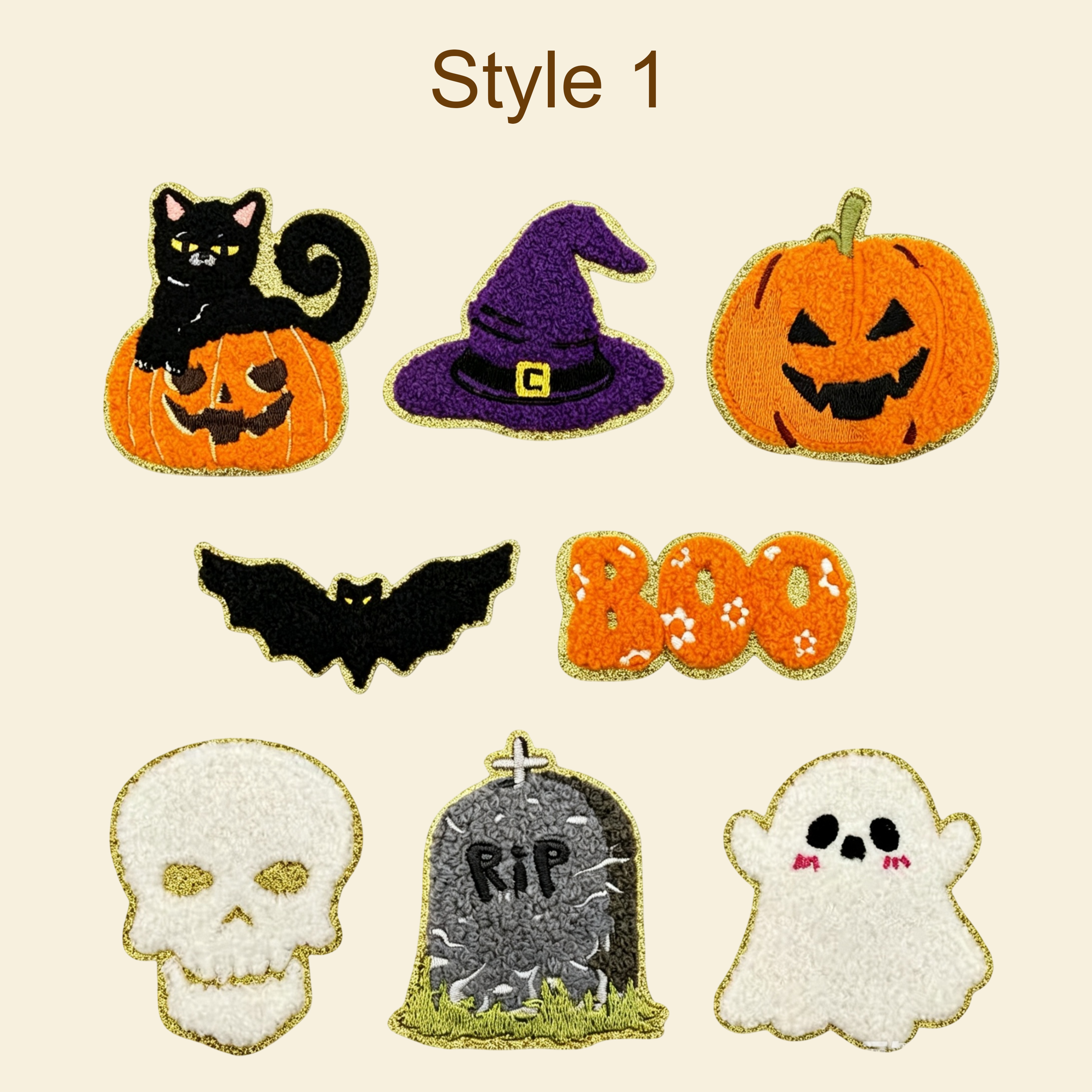 Halloween DIY Embroidery Patch Kit – Personalized Halloween Gift