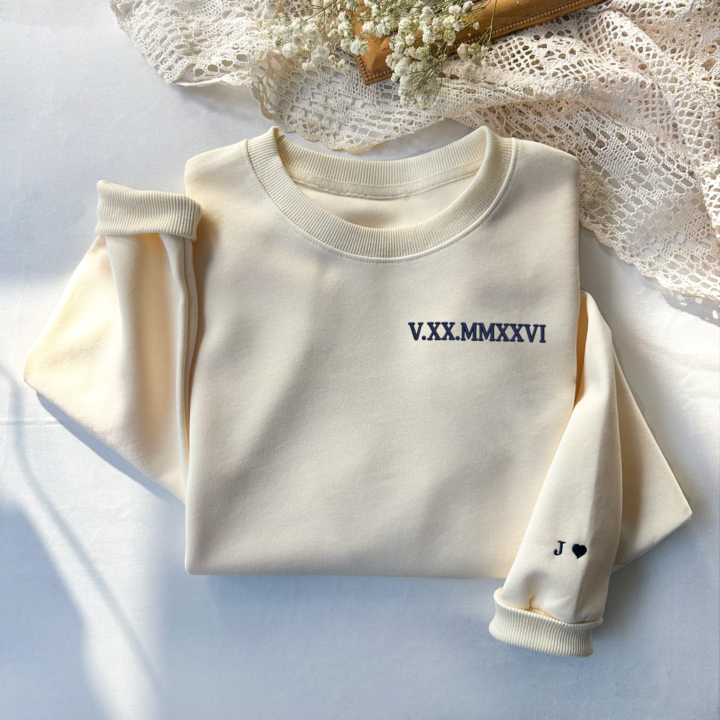 Personalized Roman Numeral Sweatshirt
