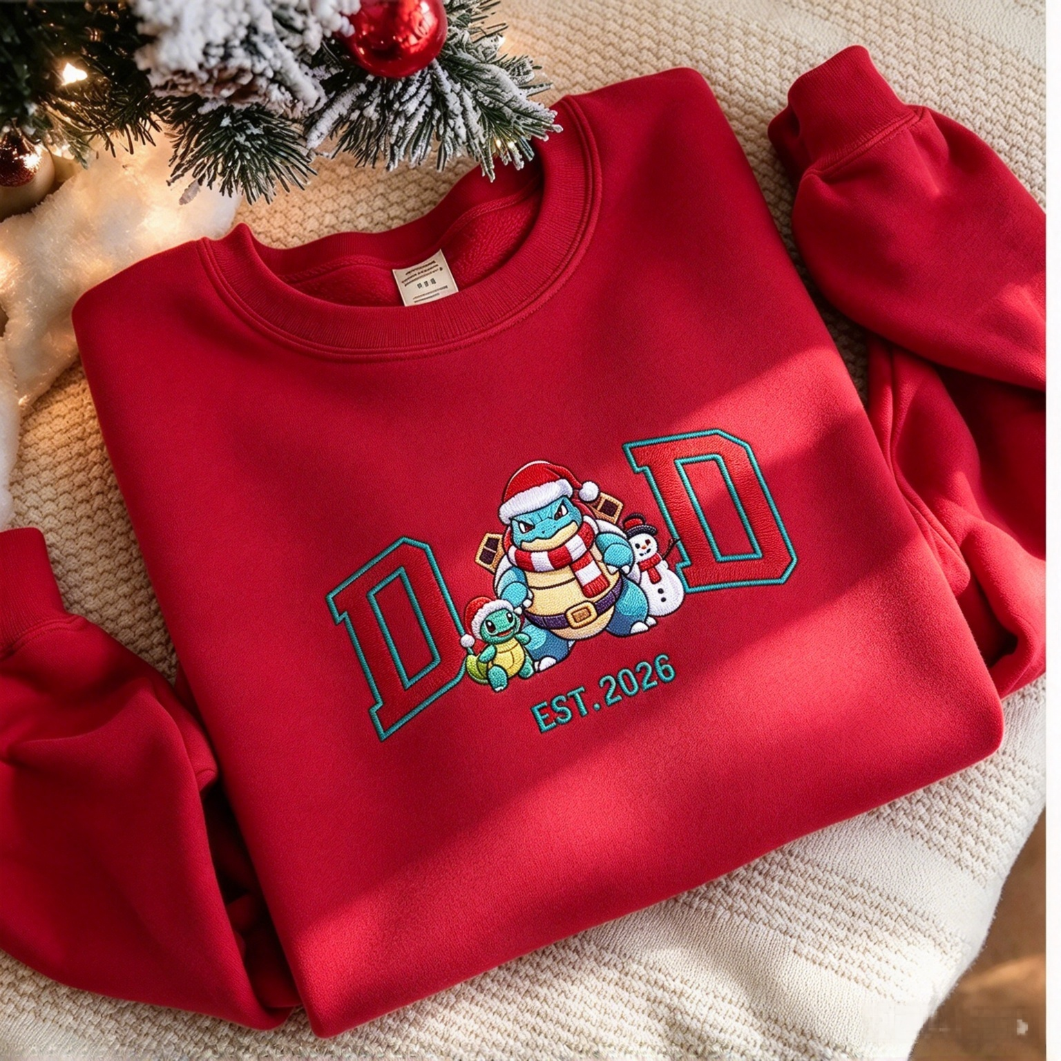Festive Christmas PKM Embroidered Sweatshirt