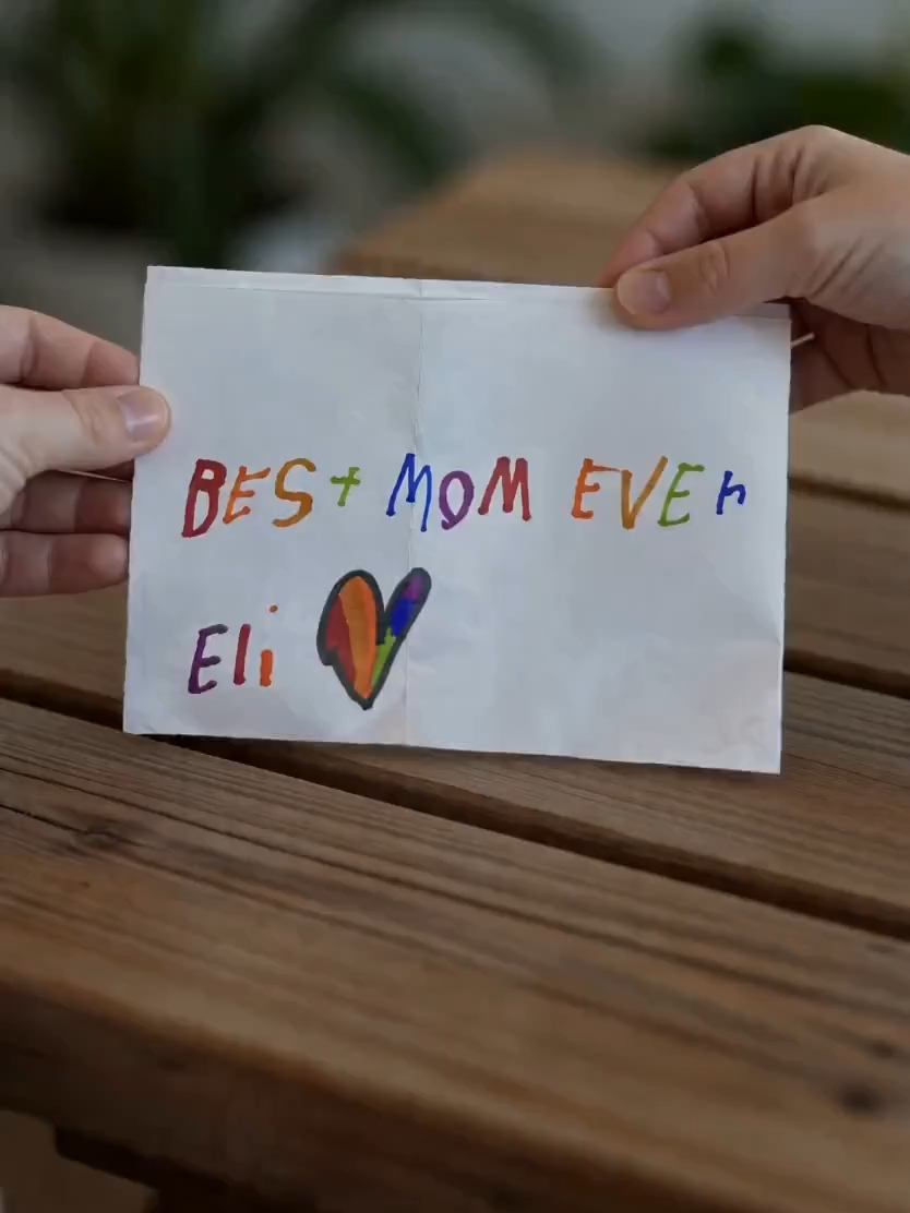 Personalized embroidered sweatshirt with handwritten child's drawing, Mother's Day gift for mom