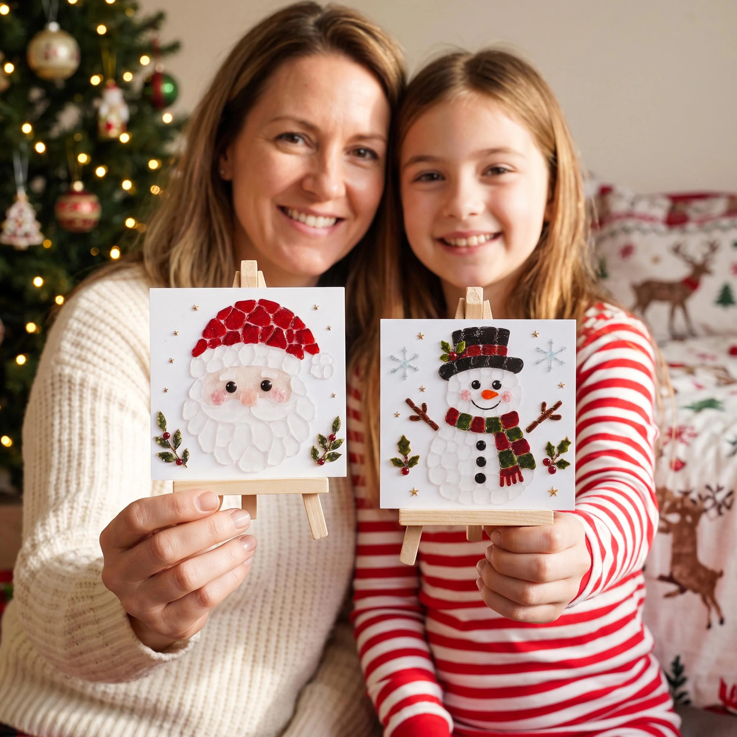 Christmas Santa Mosaic DIY Craft Kit
