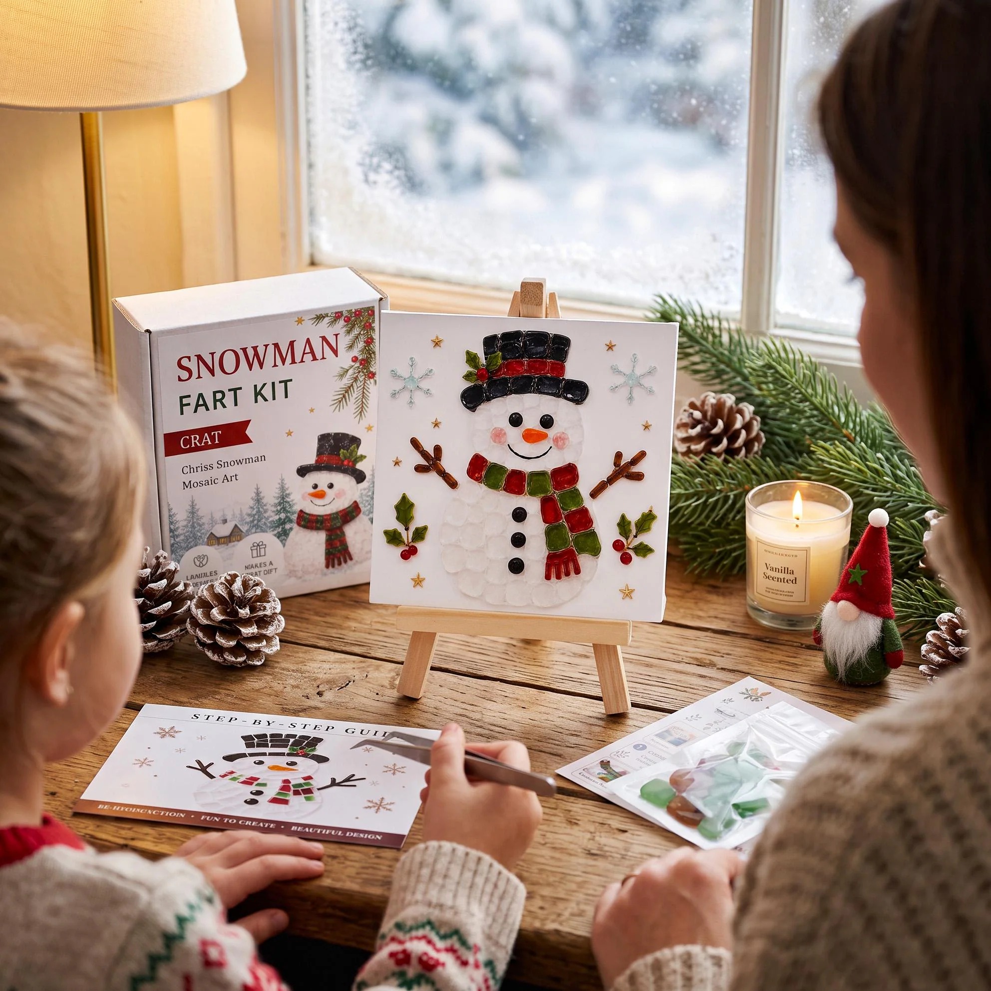 Christmas Santa Mosaic DIY Craft Kit